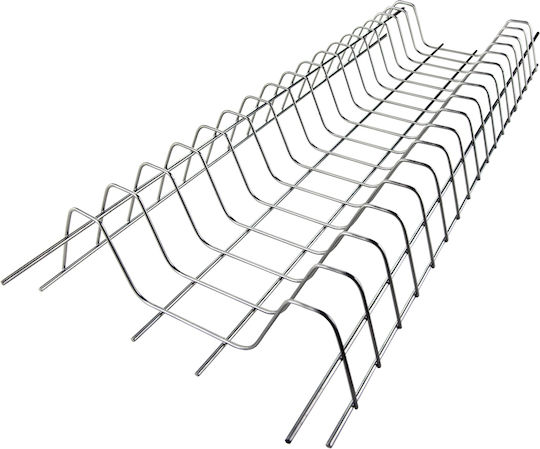 FFG Suport Pentru Farfurii De Dulap Super Metalic 96.5cm Argintiu