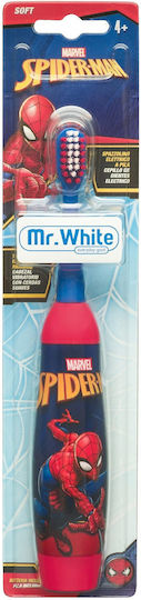 Mr. White Children's Electric Toothbrush for 4+ Years Spiderman