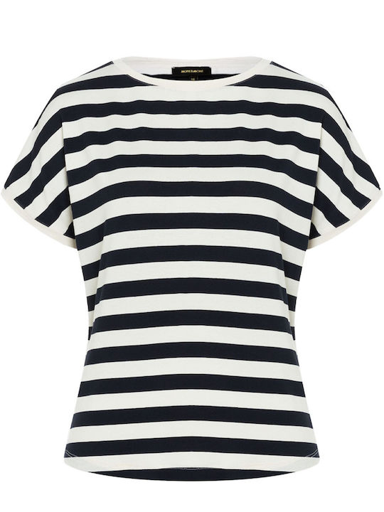 MORE & MORE Women's T-shirt Striped Blue