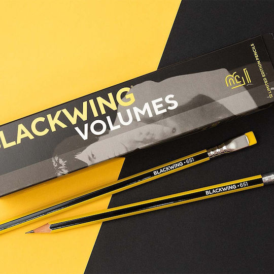 Blackwing Pencil Set with Eraser Yellow 12pcs