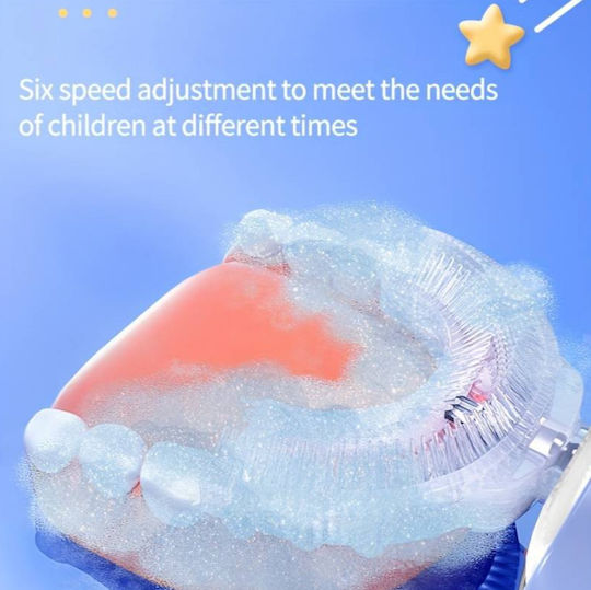 U Shape Children's Electric Toothbrush for 6+ Years