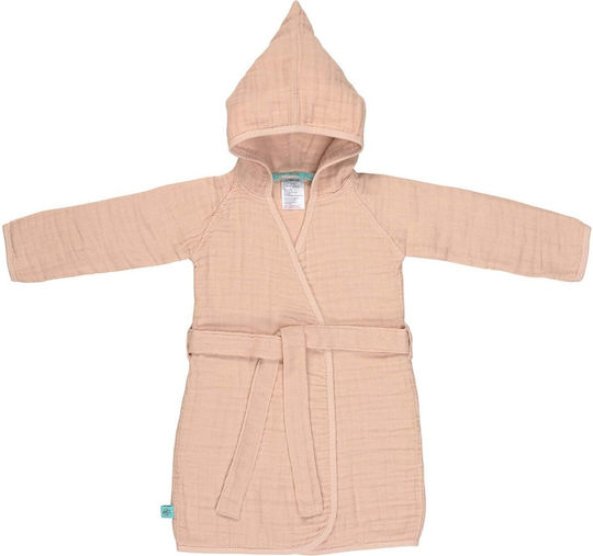 Laessig Kids Bathrobe Pink with Hood