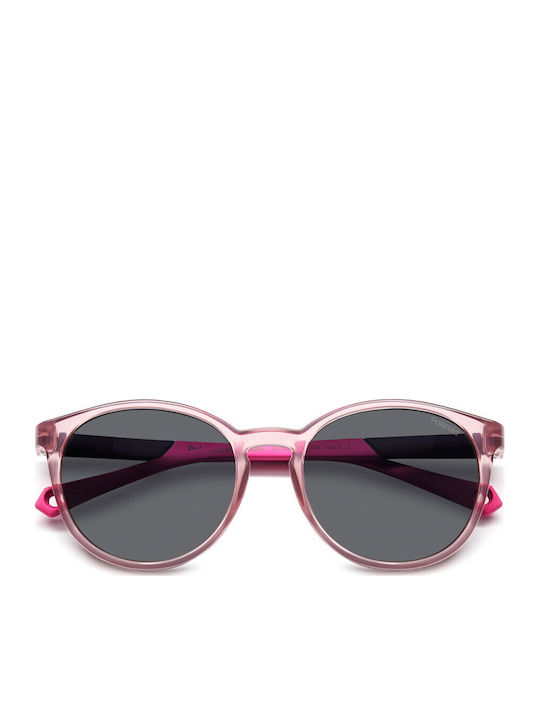 Polaroid Butterfly Kids Sunglasses with Polarized Lens Pink