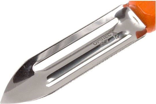 Opinel Les Essentiels Νο115 Fruit & Vegetable Peeler/Cleaner made of Stainless Steel Orange