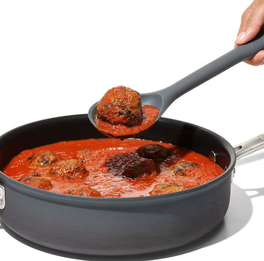 OXO Ρηχή Κουτάλα Σάλτσας από Σιλικόνη Μαύρη