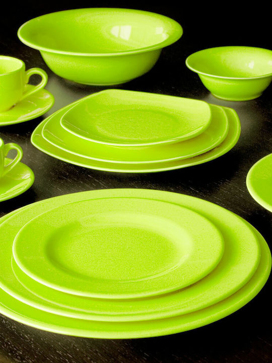 Dulcetti Salad bowl Native 3pcs Ceramic Salad Bowl Green 24x24cm 3pcs