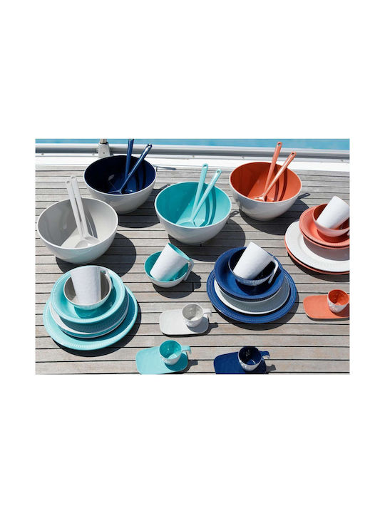Marine Business Melamine Salad Bowl with Salad Spoons Beige 25x25cm