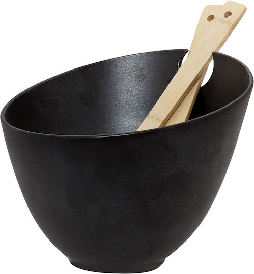 Cryspo Trio Nero Porzellan Salatschüssel