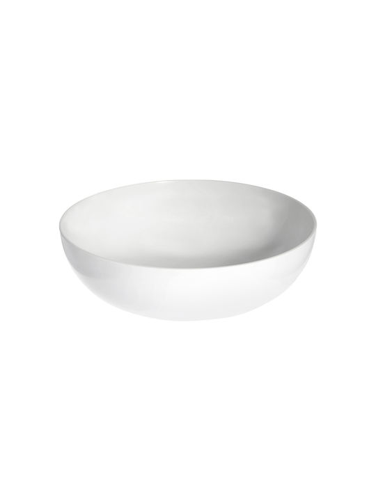 Evivak Plastic Salad Bowl White 25x25cm
