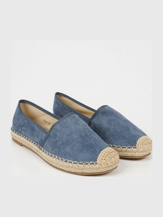 Suede Γυναικείες Εσπαντρίγιες σε Μπλε Χρώμα