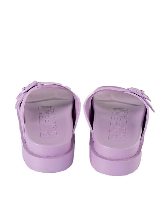 Women's Flat Sandals in Purple Color