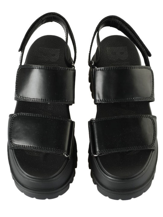 Women's Flat Sandals in Black Color