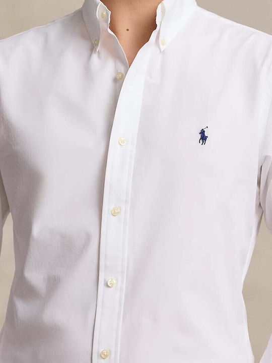 Long-sleeved Cotton Shirt White