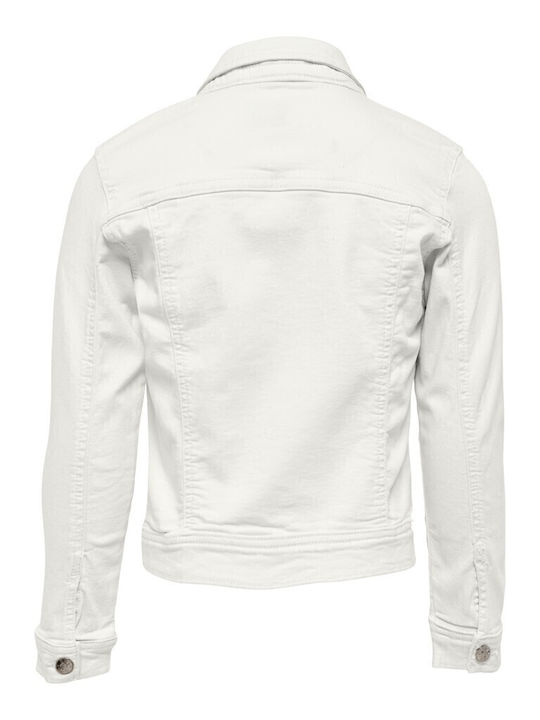 Kinder Jeansjacke White