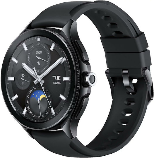 Xiaomi Watch 2 Pro 4G LTE Stainless Steel 48mm Αδιάβροχο με eSIM και Παλμογράφο (Μαύρο)