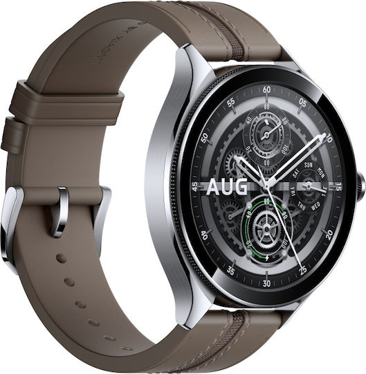 Xiaomi Watch 2 Pro 4G LTE Неръждаема стомана 48мм с eSIM и Пулсомер (Сребрист)