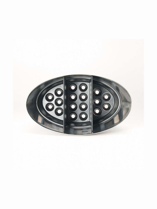 OXO Στραγγιστήρι για Μαχαιροπίρουνα Inox Ασημί 21x12x16cm