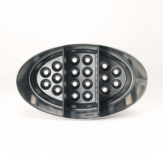 OXO Στραγγιστήρι για Μαχαιροπίρουνα Inox Ασημί 21x12x16cm