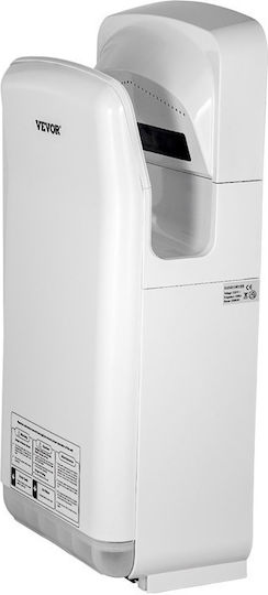 Vevor Plastic Hand Dryer with Sensor in White Colour 2kW GSJLSGSPQSBS-Z774V2