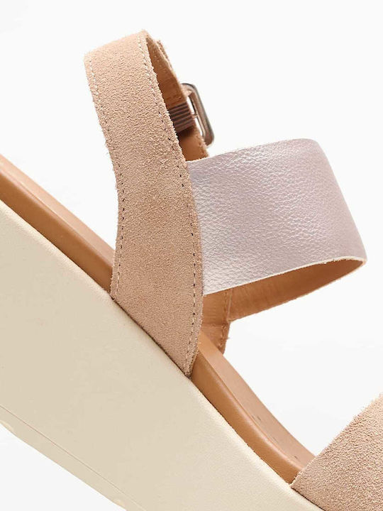 Xand 2.2s Women's Leather Platform Shoes Beige