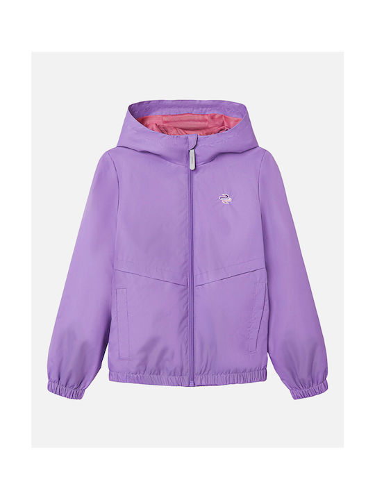 Name It Kids Casual Jacket with Hood Hyacinth Purple