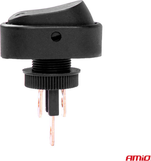AMiO Car On/Off Switch 12V-24V Universal Red