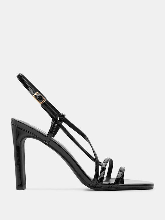 Luigi Patent Leather Women's Sandals Black