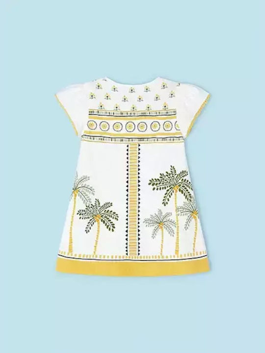 Mayoral Kids Dress Floral White