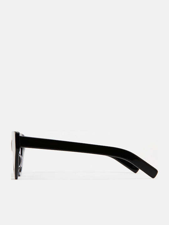 Kaleos Women's Sunglasses with Black Plastic Frame and Black Gradient Lens Campbell 1