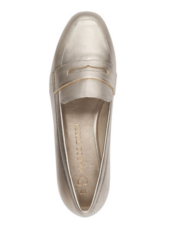 Women's Moccasins in Gold Color