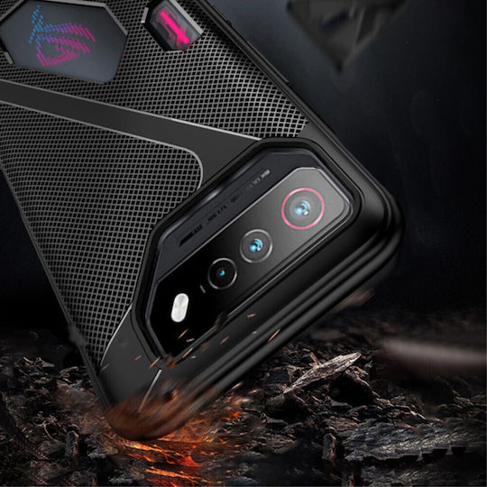 Asus Back Cover Πλαστικό / Σιλικόνης Μαύρο (Realme 7 5G)