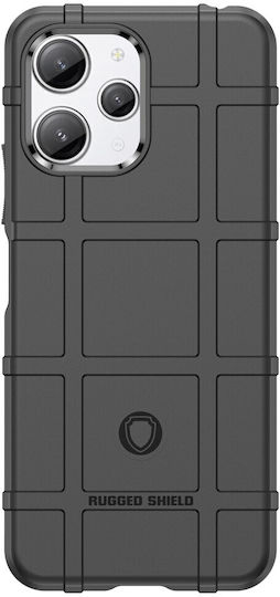 Shield Back Cover Σιλικόνης Μαύρο (Redmi 12 4G / Redmi 12 5G)