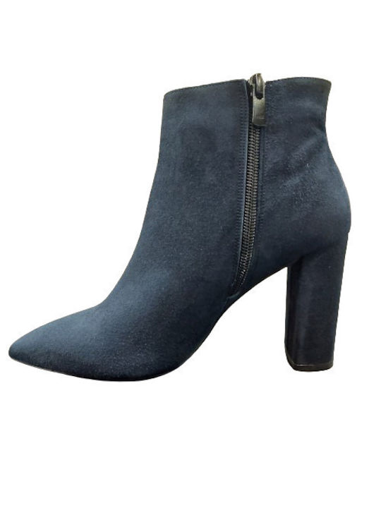 Mourtzi Leather Women's Ankle Boots Blue