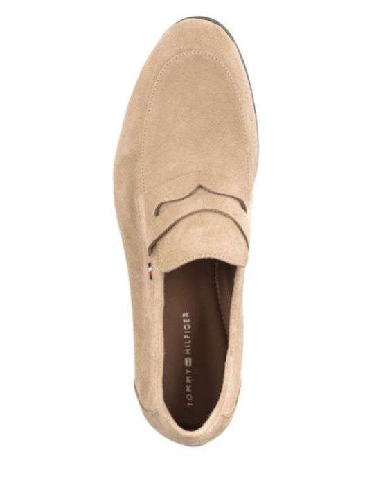 Suede Ανδρικά Loafers σε Μπεζ Χρώμα