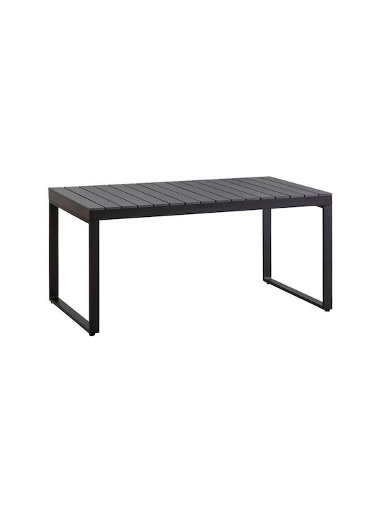 Tisch Stabil Poseidon Black 150x82x75cm