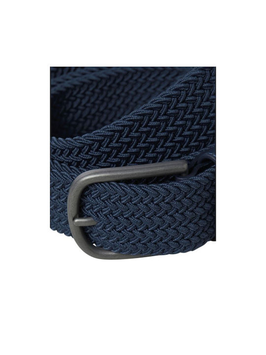 Jack & Jones Herren Gürtel Gestrickt Blau