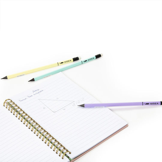 Derform Pencil HB Set with Eraser 3pcs