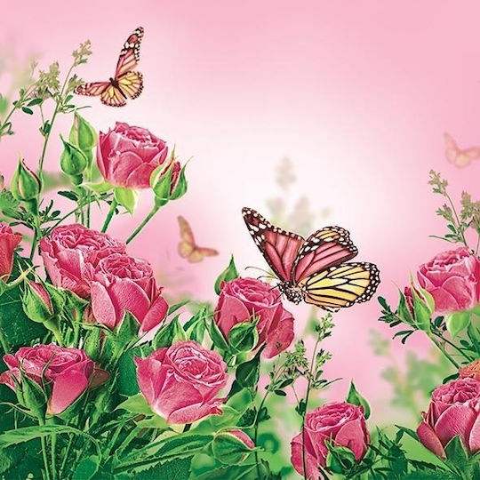 Next Rosebutterflies Салфетки Декупаж 20бр