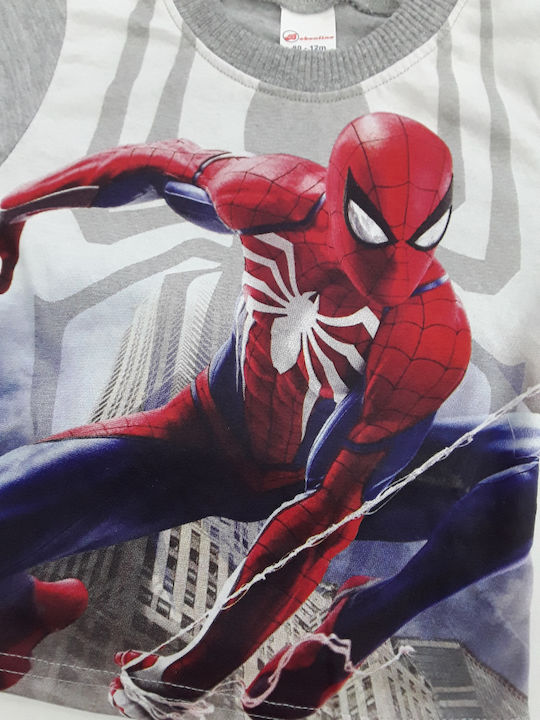 Beboulino Παιδική Πιτζάμα Χειμωνιάτικη Grey