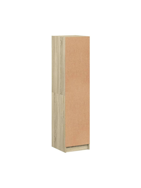 Living Room Display Cabinet Made of Particle Board with Windowed Oak 35x37x142cm