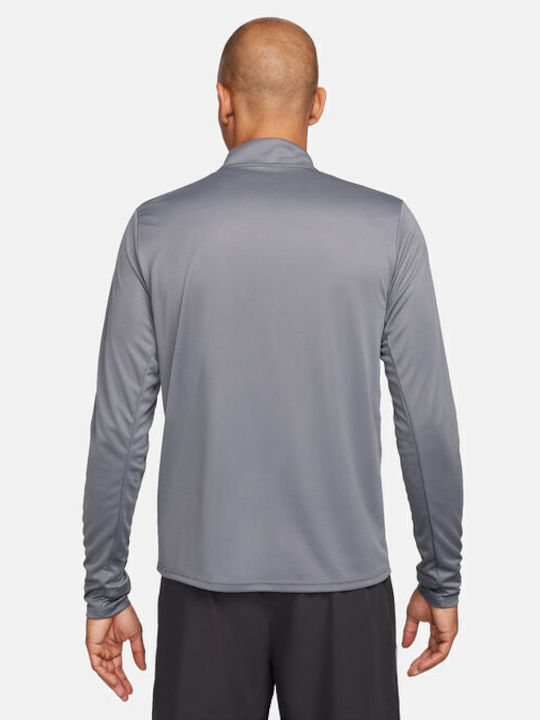 Nike Pacer Herren Sportliches Langarmshirt Dri-Fit Ausschnitt mit Reißverschluss GRI