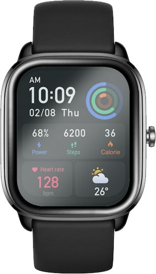 Erbord Vollflächig gehärtetes Glas für das Amazfit GTS 4 Mini 1Stück
