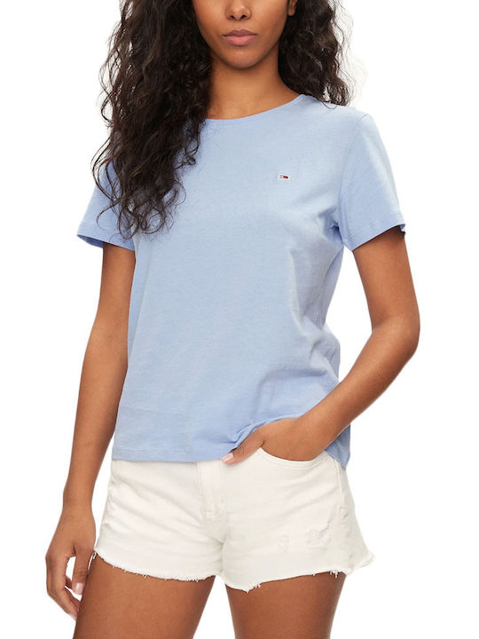 Tommy Hilfiger Γυναικείο T-shirt Γαλάζιο