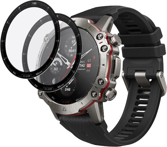 Erbord Full Face Tempered Glass για το Amazfit Falcon 1τμχ