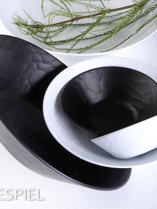 Espiel Wavy Matte Serving Platter Oval Black 40x16cm