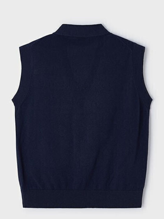 Kids Vest Knitted Blue