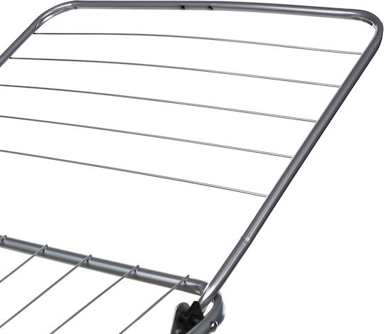 5Five Folding Floor Metallic Clothes Drying Rack with 18m Hanging Length