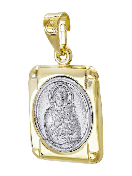 Kiriakos Gofas Pendant Constantine Coin Gold 9K