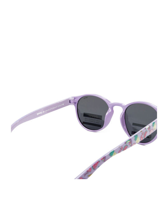 Invu Round Kids Sunglasses with Polarized Lenses in Purple