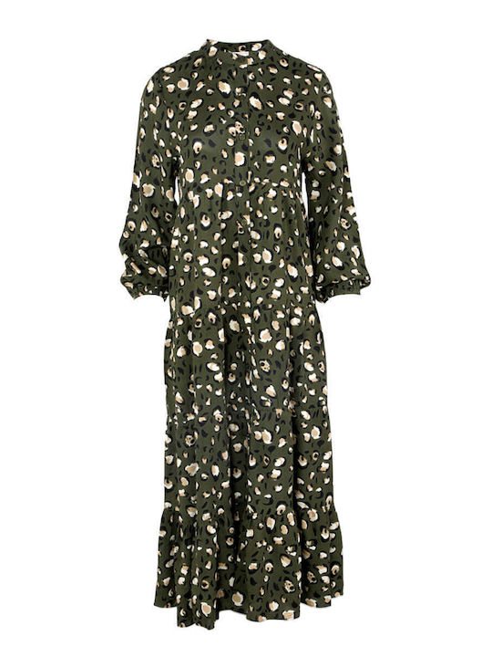 Maxi Shirt Dress Dress Animal Print